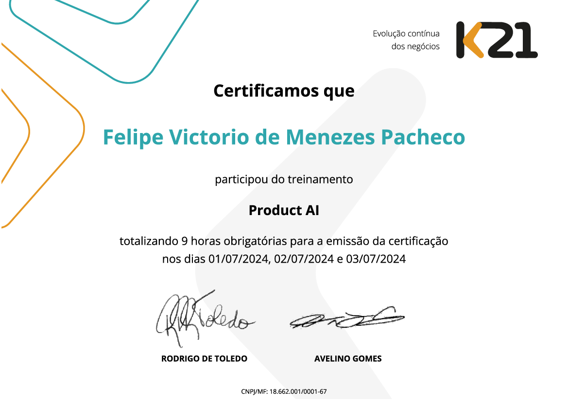 Certificado K21